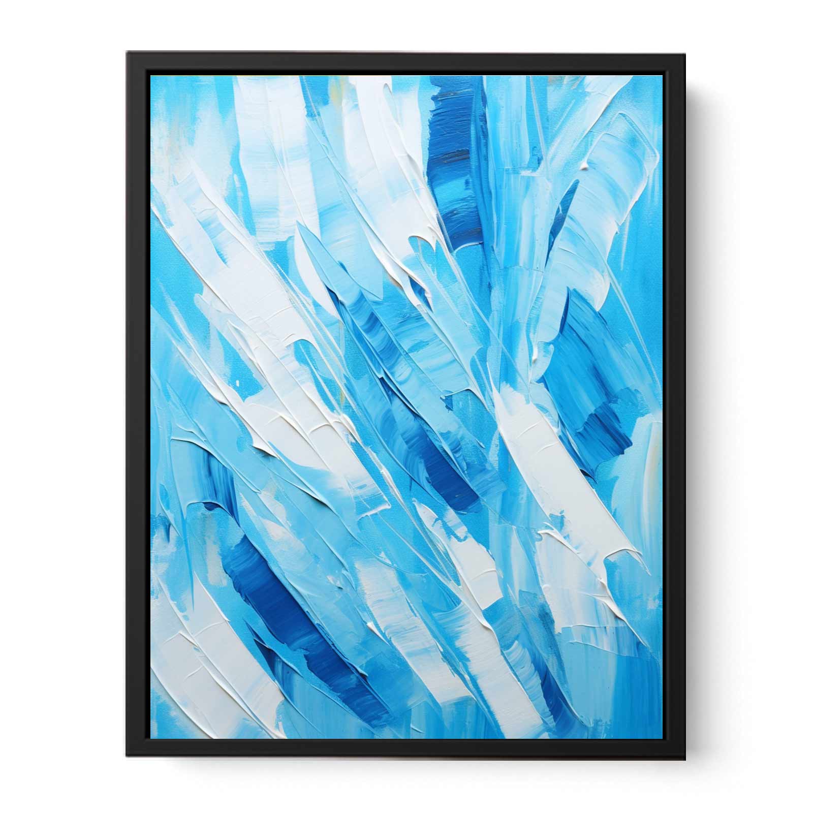 Abstract Blue Painting Canvas Art Print - Image 31