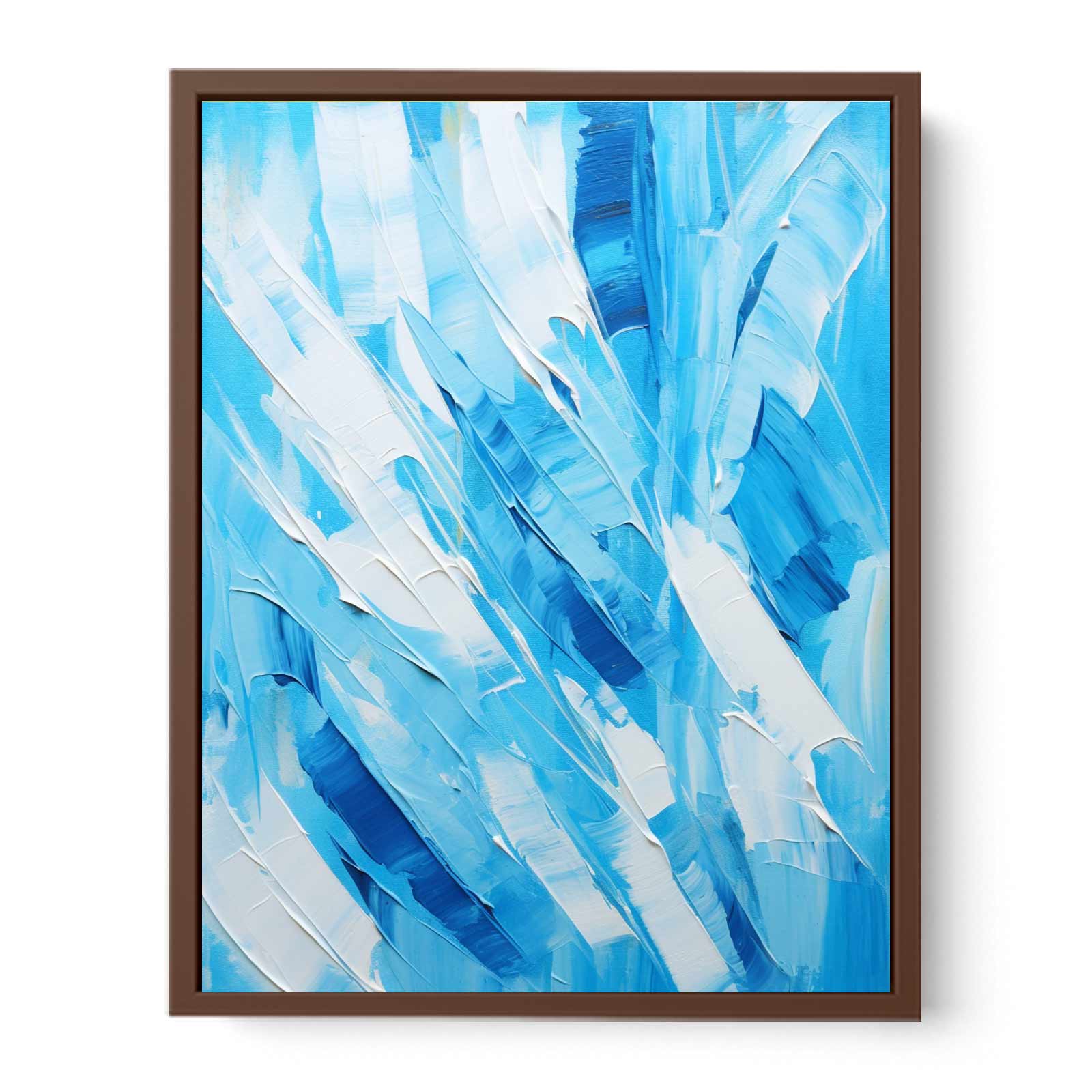 Abstract Blue Painting Canvas Art Print - Image 33