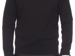 Sam Jacobi Men's Pullover Black Knitted Sweater V-neck Stylish Knitwear Long Sleeve Casual Slim Fit