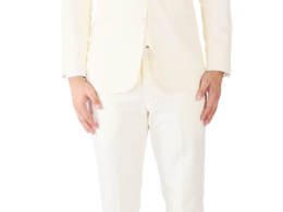 Hart 3pc Slim Fit Winter White Suit