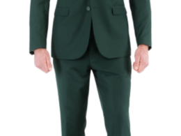 Oslo Hunter Green Slim Fit Notch Lapel 2 Piece Suit