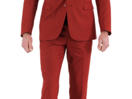 Oslo Brick Slim Fit Notch Lapel 2 Piece Suit