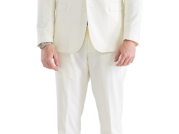 Oslo Off White Slim Fit Notch Lapel 2 Piece Suit