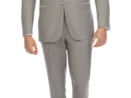 Celio Grey Slim Fit 3pc Tuxedo