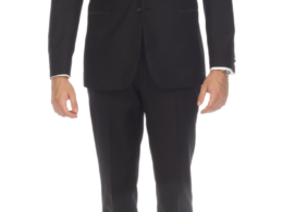 Celio Black Slim Fit Notch Lapel 2 Piece Tuxedo