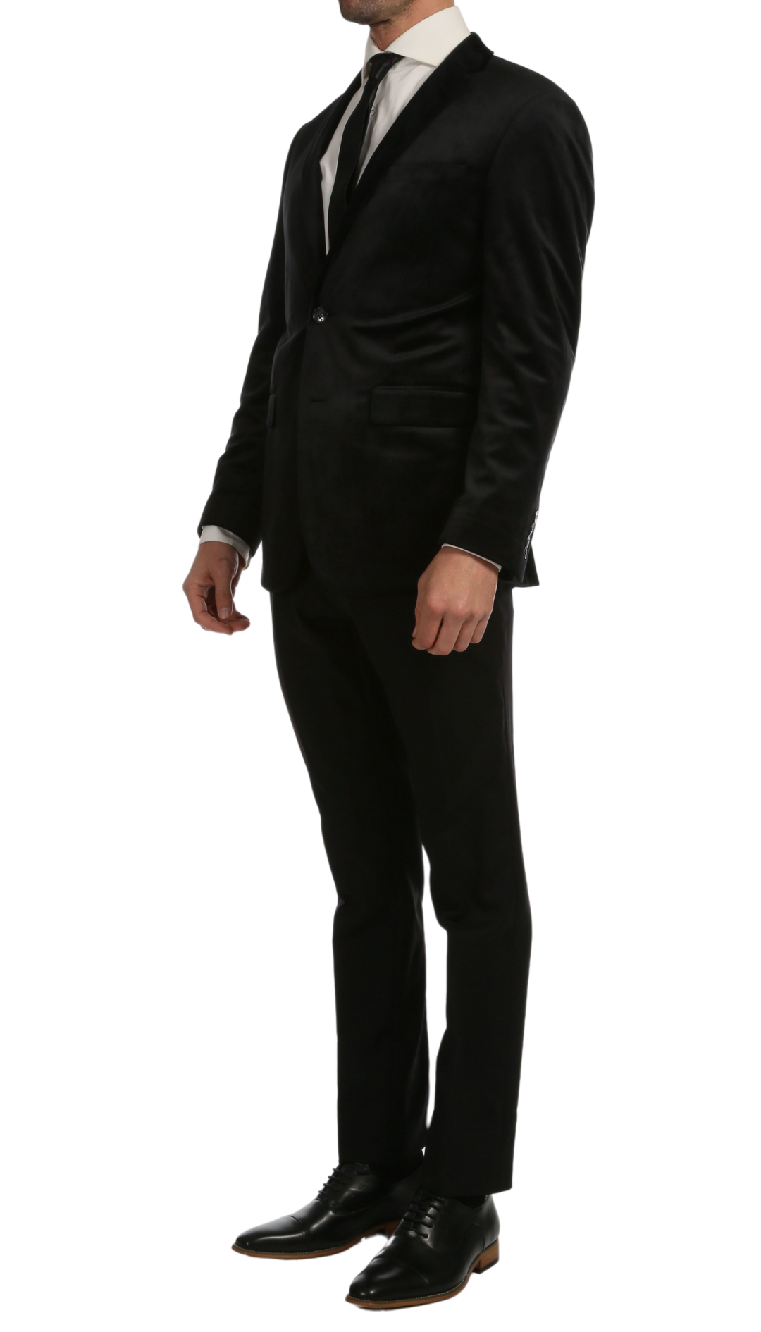 Ferrecci Men's Navy MARQUEE Velvet Blazer - Image 3