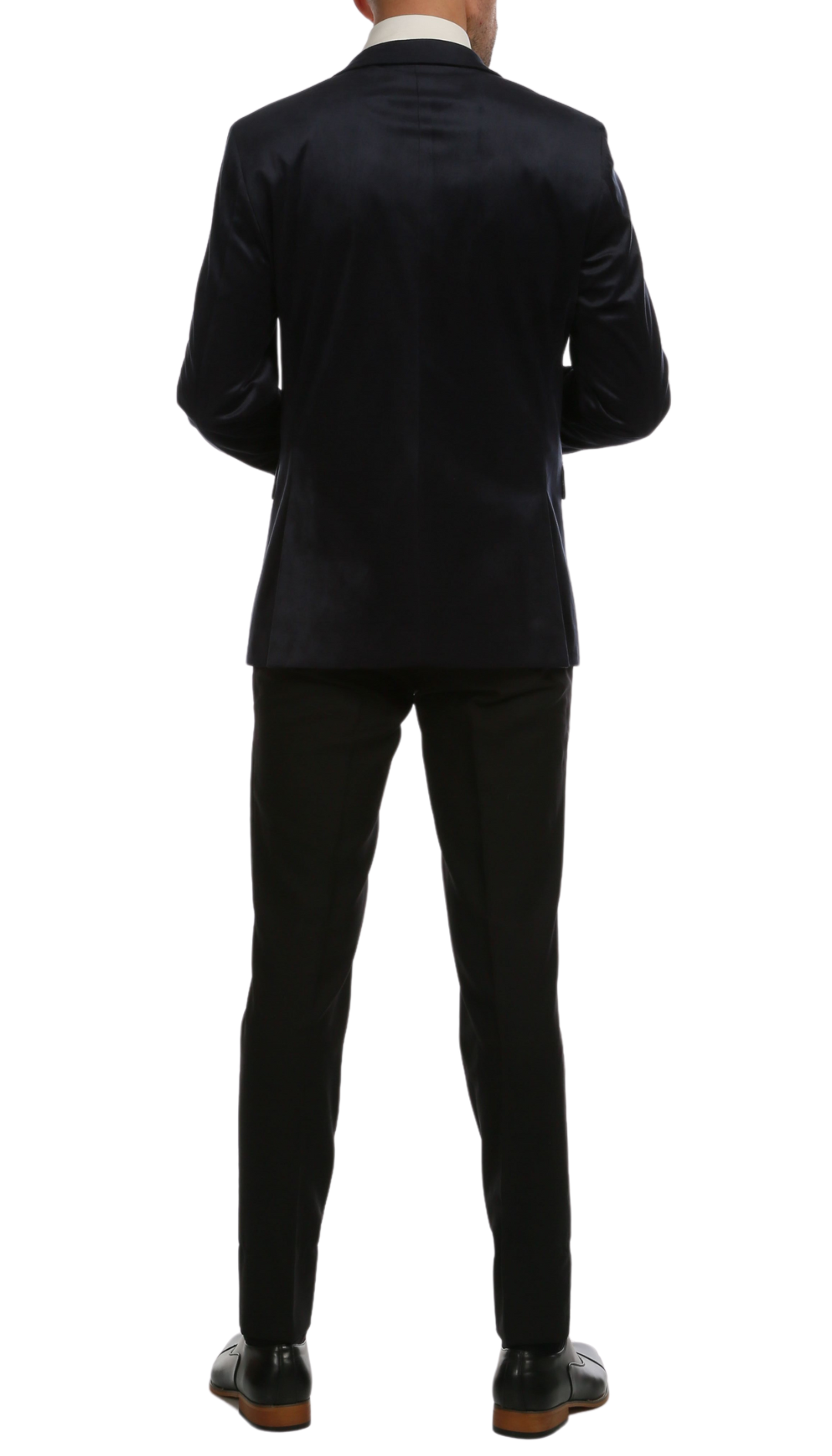 Ferrecci Men's Navy MARQUEE Velvet Blazer - Image 4