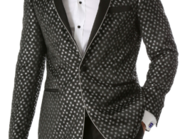 Men's Pronto Silver Star Modern Fit Tuxedo Blazer