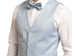 Ferrecci Mens PV600 - Sky Blue with White Back Adjustable Vest Set