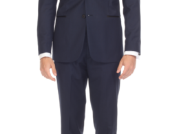 Bronson Navy Slim Fit Notch Lapel Tuxedo