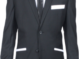Ferrecci Jersey Boy Classic Blazer in Black/White