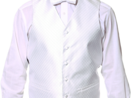 Ferrecci Mens PV300 - Beige with Black Back Adjustable Diamond Vest Set