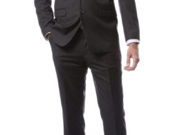 Mens ZNL22S 2pc 2 Button Slim Fit Heather Grey Zonettie Suit