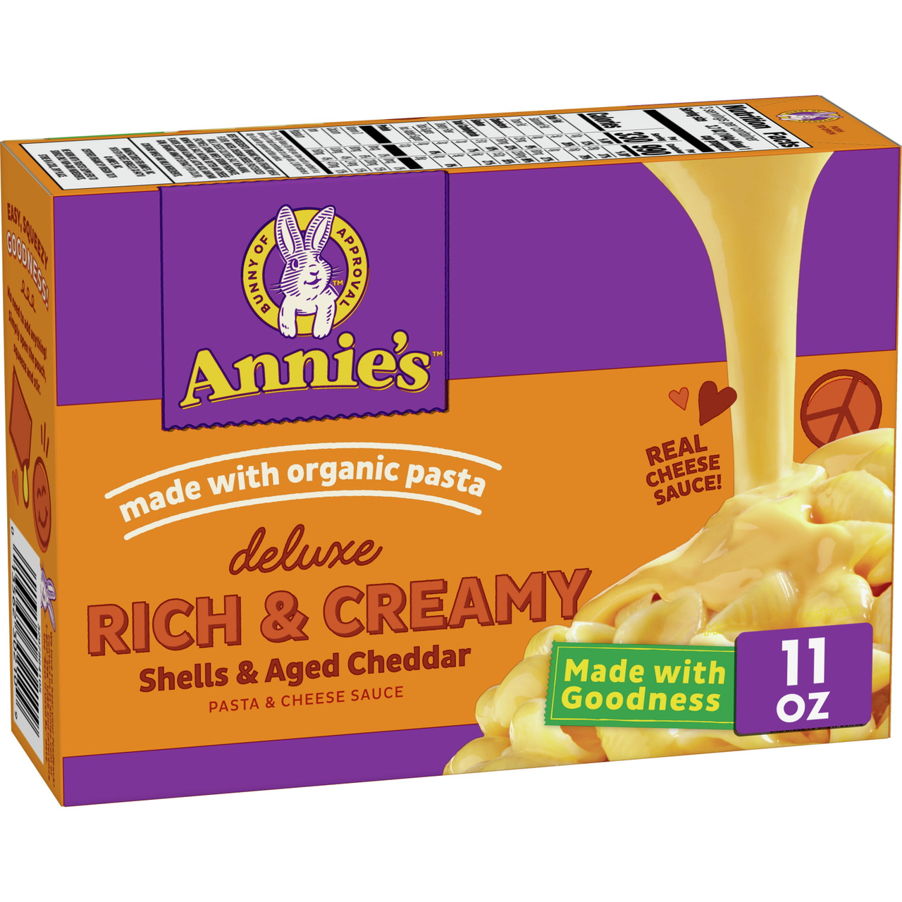 Annie's Deluxe Shells & Aged Wisconsin Cheddar (12x11 Oz) - Image 2