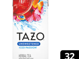 Tazo Unsweetened Iced Passion Herbal Tea Concentrate 32 oz (Pack of 6)