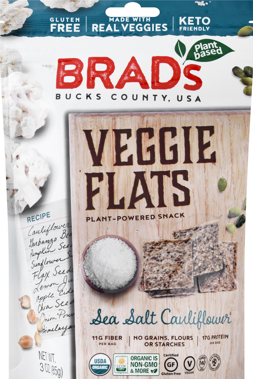 Brad's Organic Cauliflower Veggie FLats 3 oz (Pack of 12) - Image 2