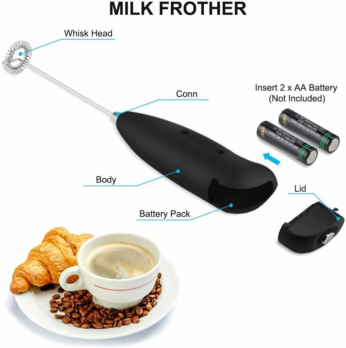 Portable Handheld Milk Frother – Coffee & Latte Whisk - Image 6