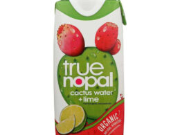 True Nopal Organic Lime Cactus Warer 16.9 oz (Pack of 12)