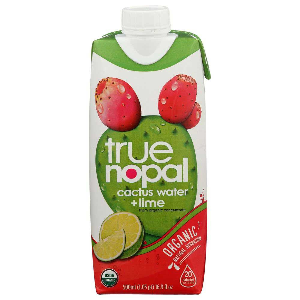 True Nopal Organic Lime Cactus Warer 16.9 oz (Pack of 12)