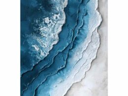 Beach textured  Canvas Art Print