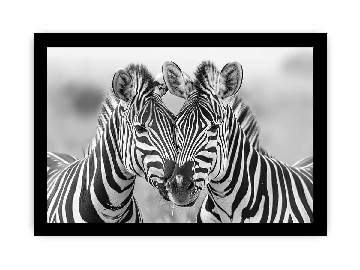Two Zebras Canvas Art Print - Image 16