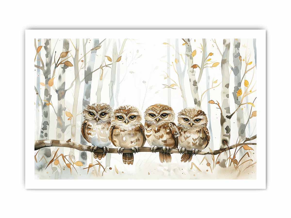 Owl Party Canvas Art Print - Image 35