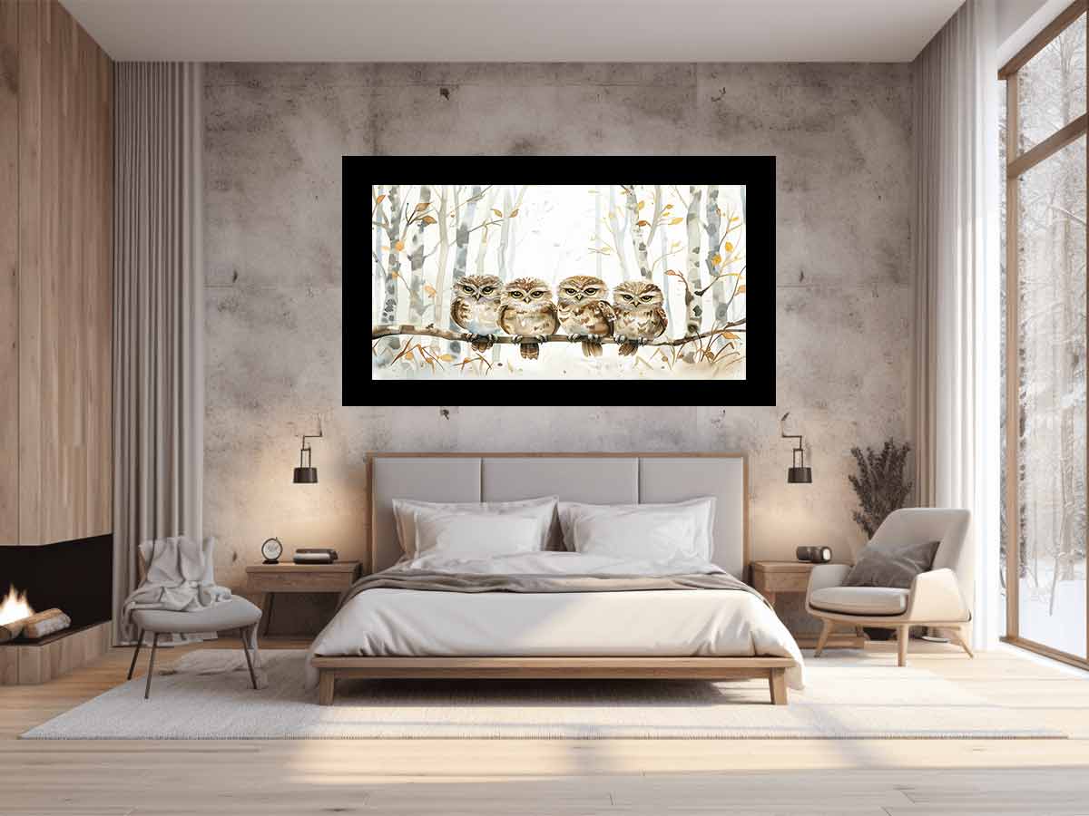 Owl Party Canvas Art Print - Image 2
