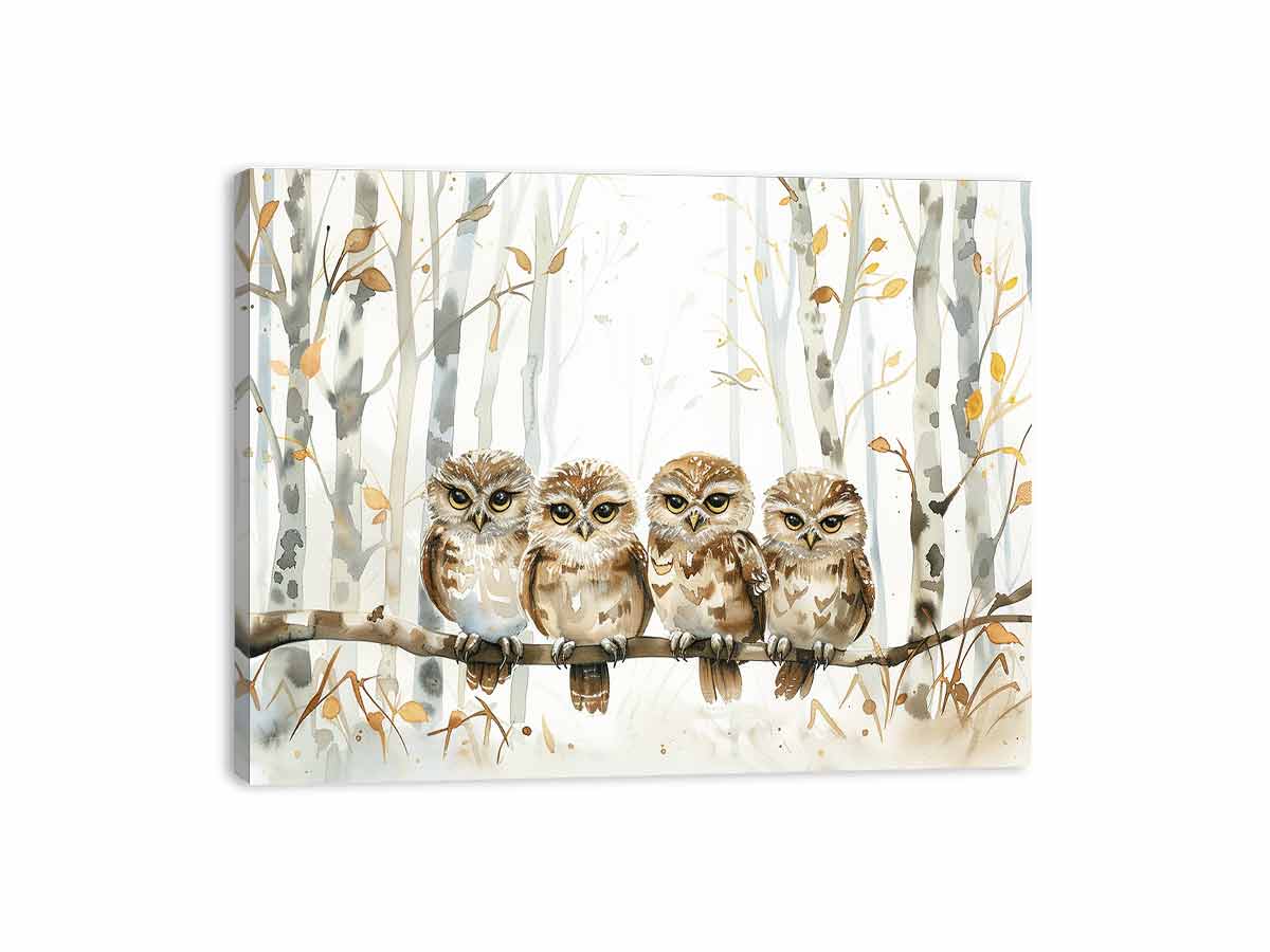 Owl Party Canvas Art Print - Image 18
