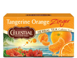 Celestial Seasonings Tangerine Orange Zinger Herbal tea 20 Tea Bags (Pack of 6 Boxes)