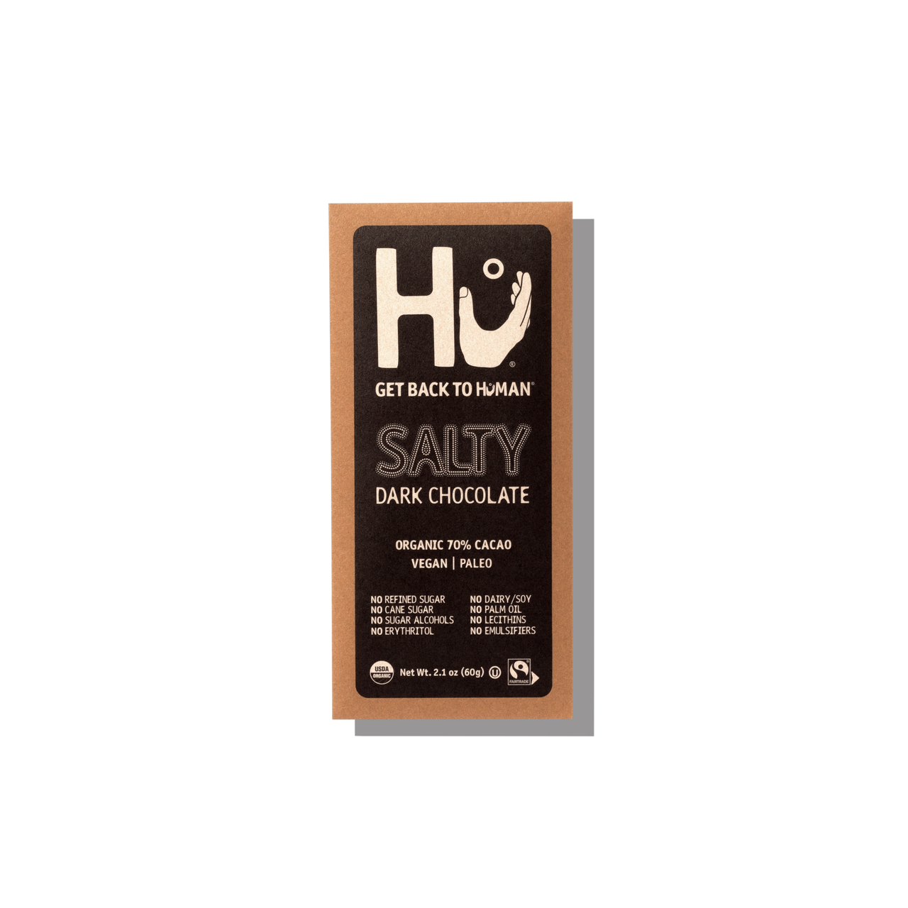 HU Organic Salty Dark Chocolate Bar 2.1 oz (Pack of 12)