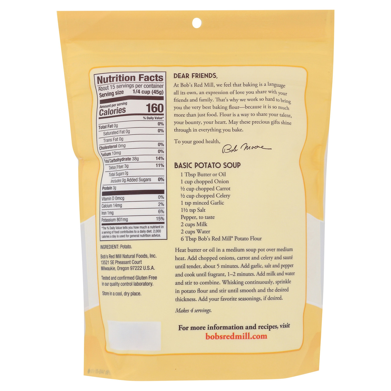 BOBS POTATO FLOUR ( 4 X 24 OZ ) - Image 2