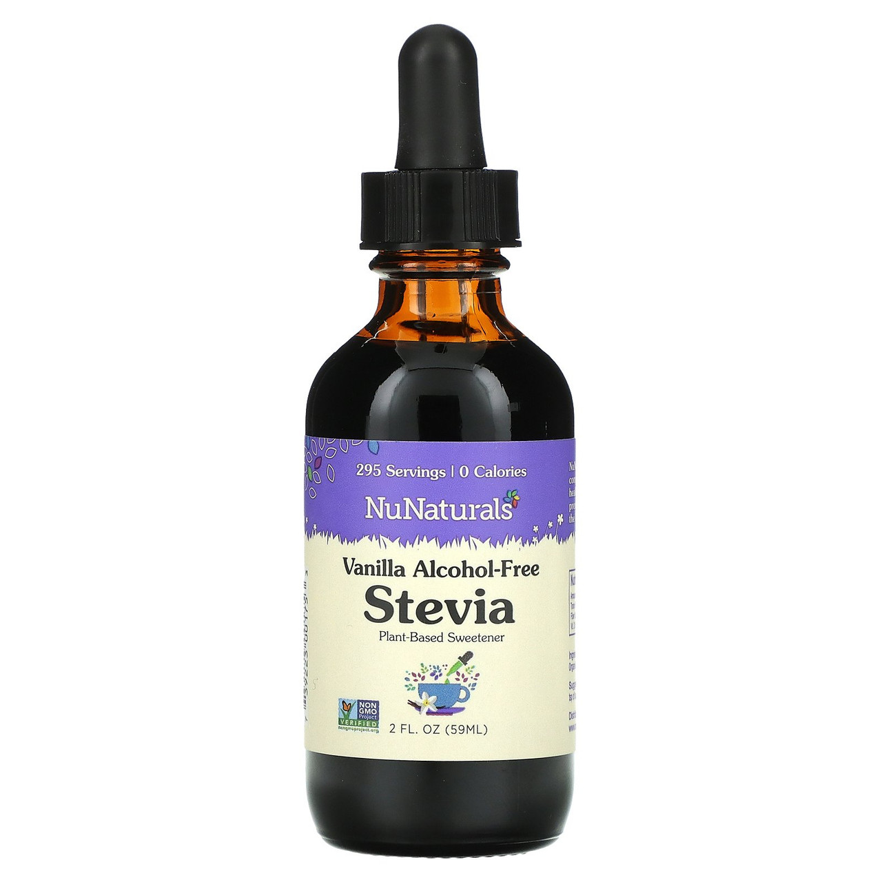 NuNaturals Alcohol-Free Vanilla Stevia Drops 2 oz