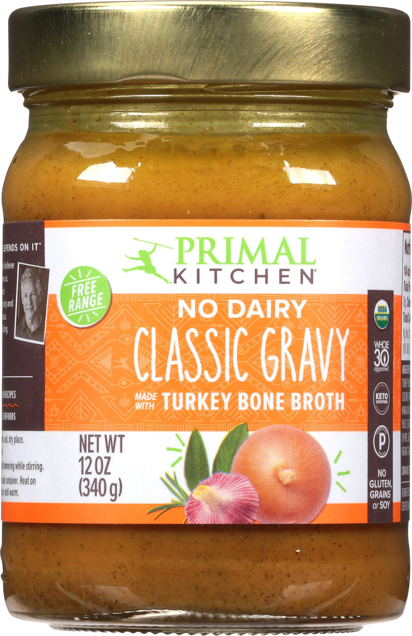 Primal Kitchen Organic Dairy Free Classic Turkey Gravy 12 oz (Pack of 6) - Image 2
