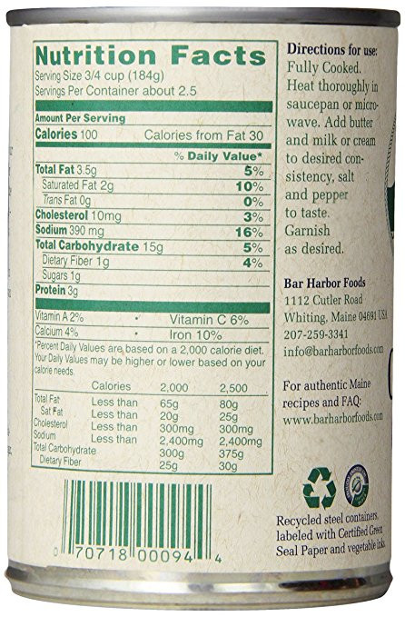 Bar Harbor Clam & Corn Chowder (6x15 Oz) - Image 2