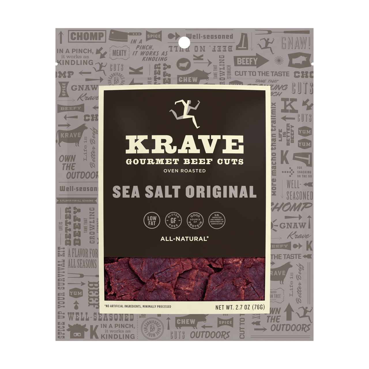 KRAVE BEEF JRKY SEA SALT ( 8 X 2.7 OZ )