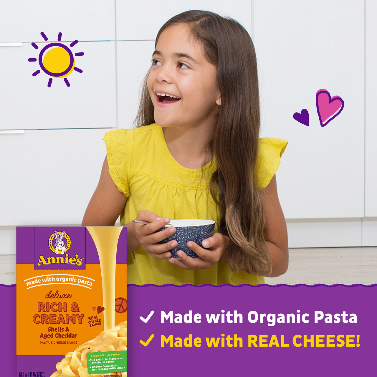 Annie's Deluxe Shells & Aged Wisconsin Cheddar (12x11 Oz) - Image 4