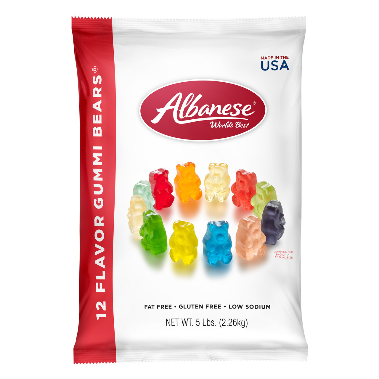 Albanese Gummy Bears - 12 Flavors! 5 lb Bag (Pack of 4)
