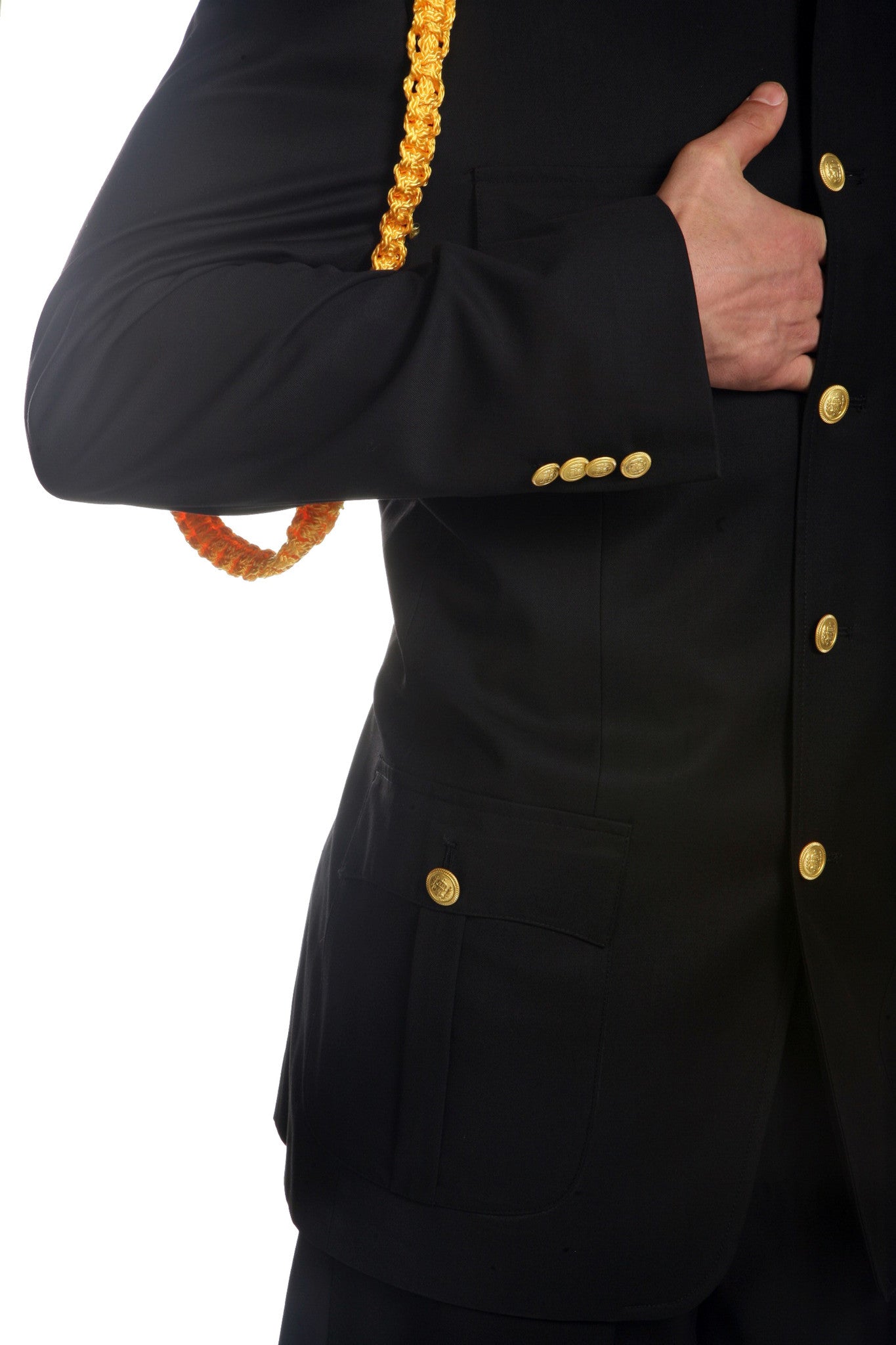 Ferrecci Mens Black Military Cadet Uniform - Image 4