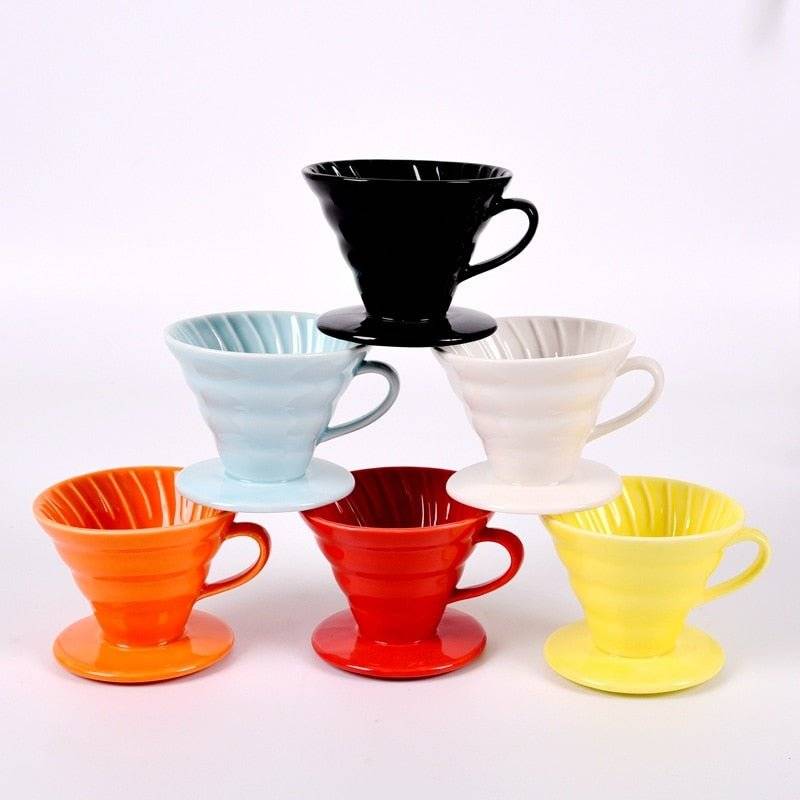 Coffee Dripper Hario V60 Style Drip Filter Cup Permanent Pour Over