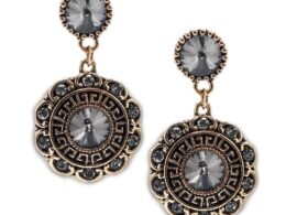 Bloom Earrings-Charcoal