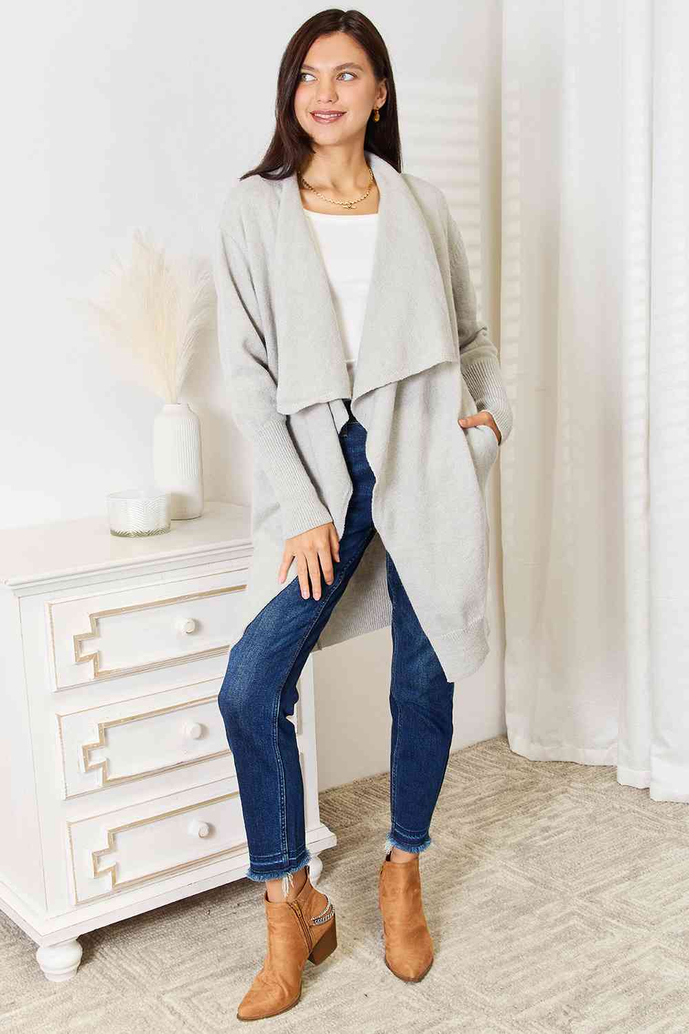Duster Cardigan with Pockets - Image 4