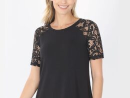 Lace Sleeve Top