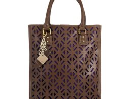 Luminous Leather Bag - Chocolate