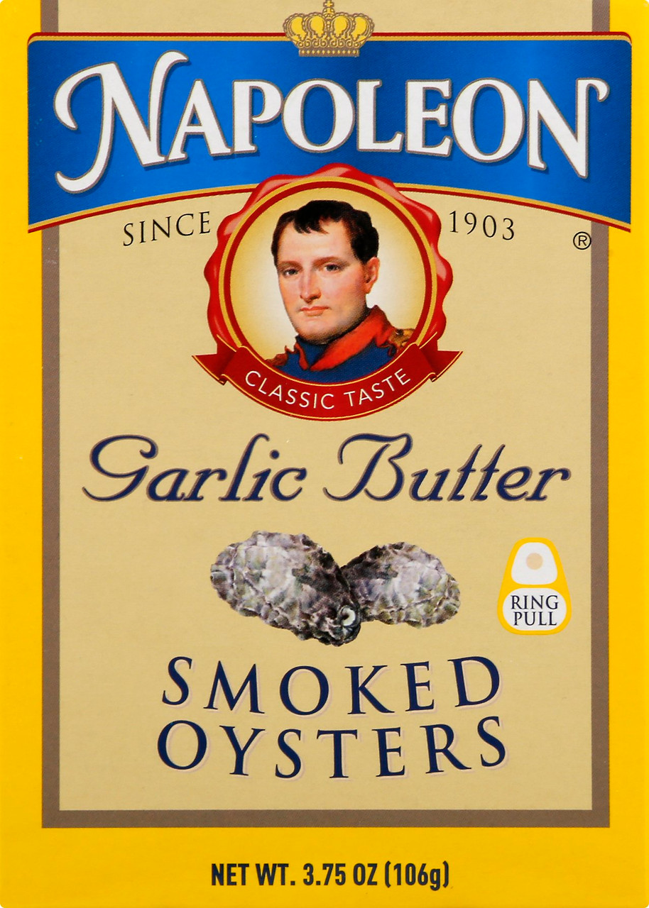 Napoleon Garlic Butter Smoked Oysters (1x3.66 OZ) - Image 2