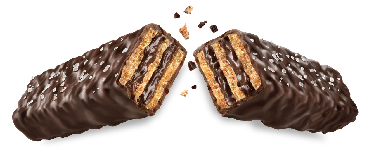 Little Secrets Dark Chocolate Crispy Wafers with Sea Salt (Pack of 12) - Image 5