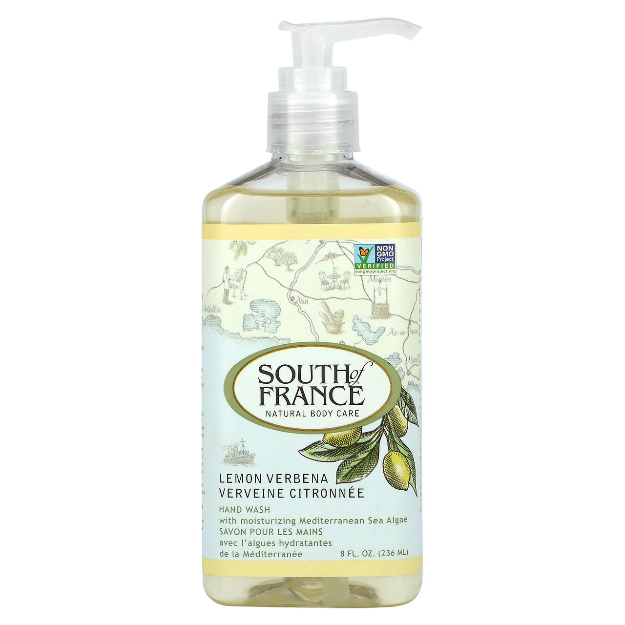 South of France Hand Wash Lemon Verbena (1x8 OZ)