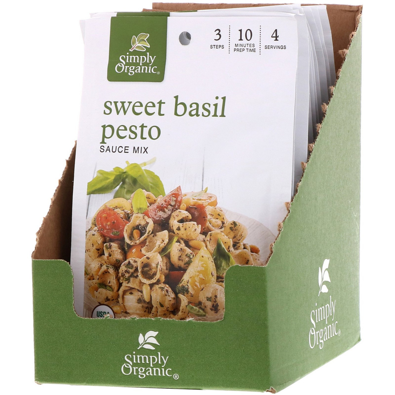 Simply Organic Sweet Basil Pesto (12 x 0.53 oz)