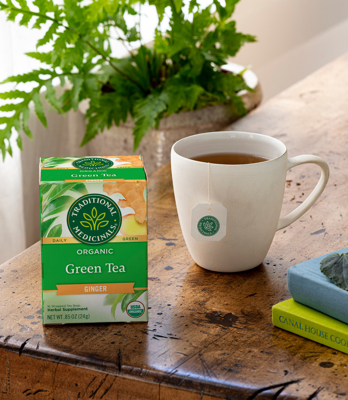 Traditional Medicinals Green Tea With Ginger (6x16 Bag) - Image 5