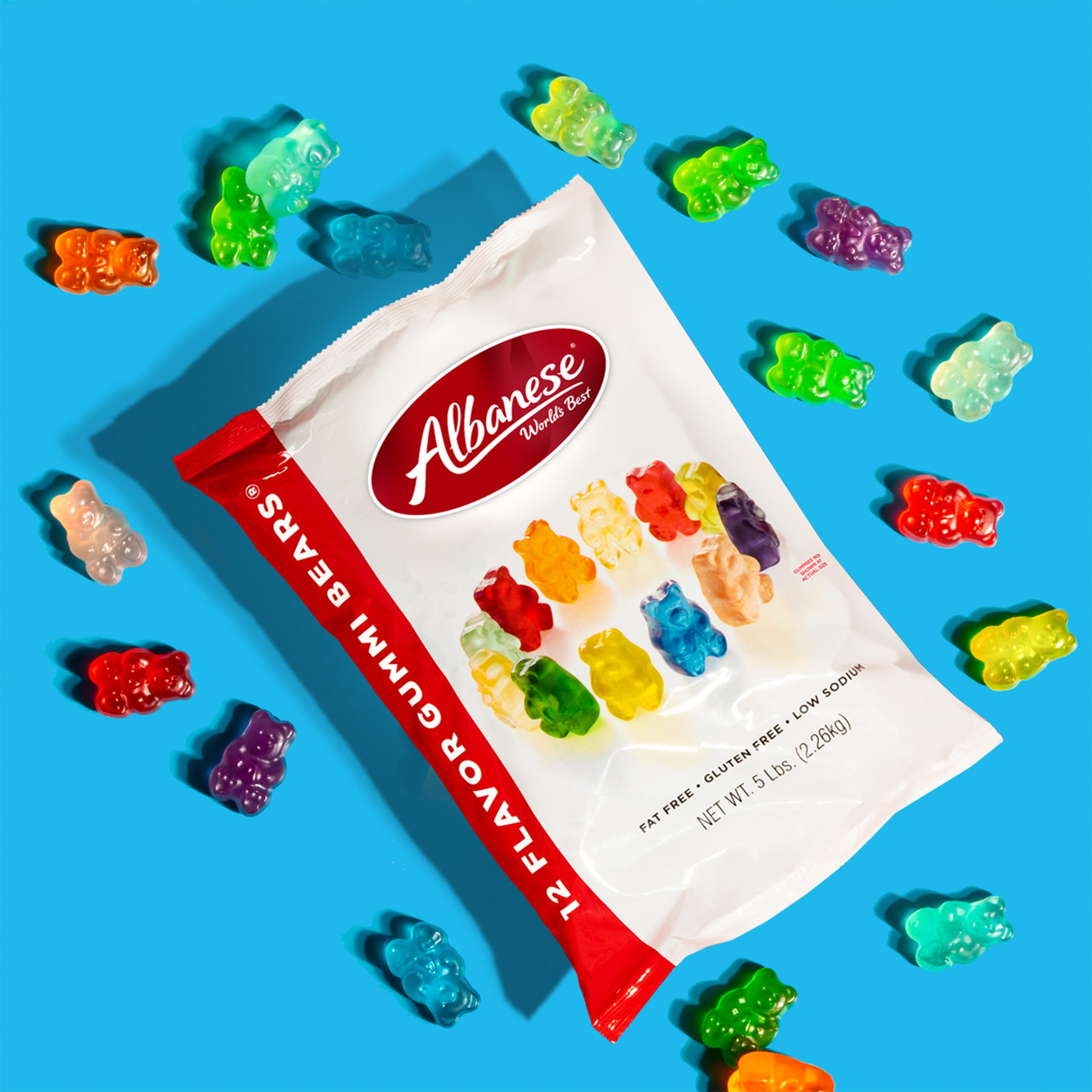 Albanese Gummy Bears - 12 Flavors! 5 lb Bag (Pack of 4) - Image 3