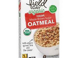 Field Day Organic Instant Maple Brown Sugar Oatmeal Packets 11.29 oz (Pack of 6)